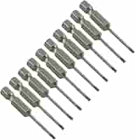 法螺貝ＮＯ−５０ＳＲ LDEXIN 10 Pcs SL4 Magnetic Slotted Screwdriver Bits S2 Steel